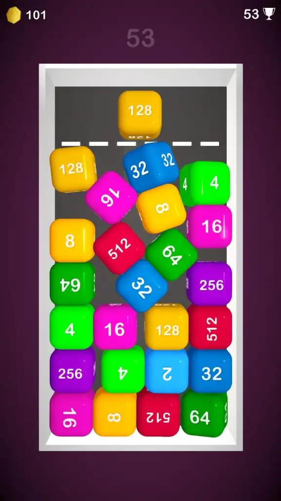 🔢 2048 Merge Block Number Puzzle – Addictive Brain Game (Unity Source Code) | SellUnitySourceCode.com screenshot 2