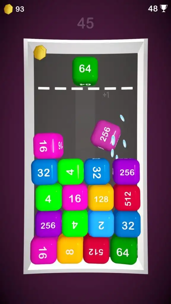 🔢 2048 Merge Block Number Puzzle – Addictive Brain Game (Unity Source Code) | SellUnitySourceCode.com screenshot 3