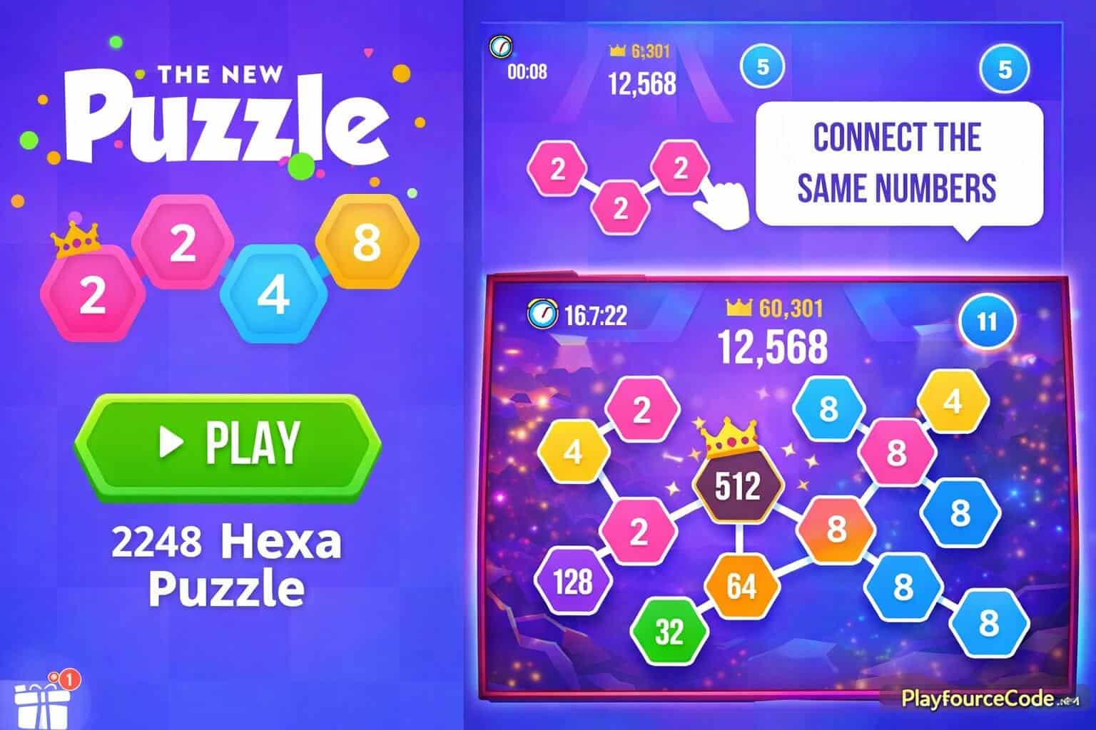 2248 Hexa Puzzle – Unity Game Template screenshot 2