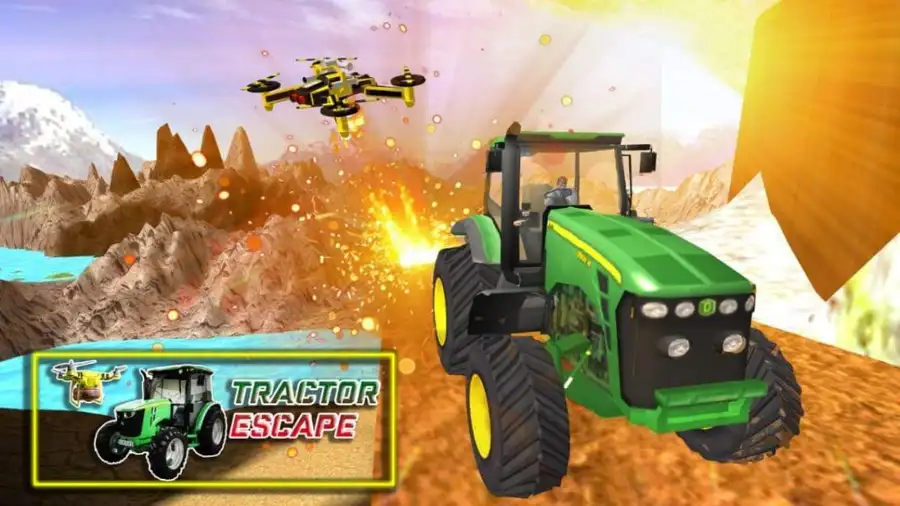 3D Drone vs Tractor Simulator – SellUnitySourceCode
