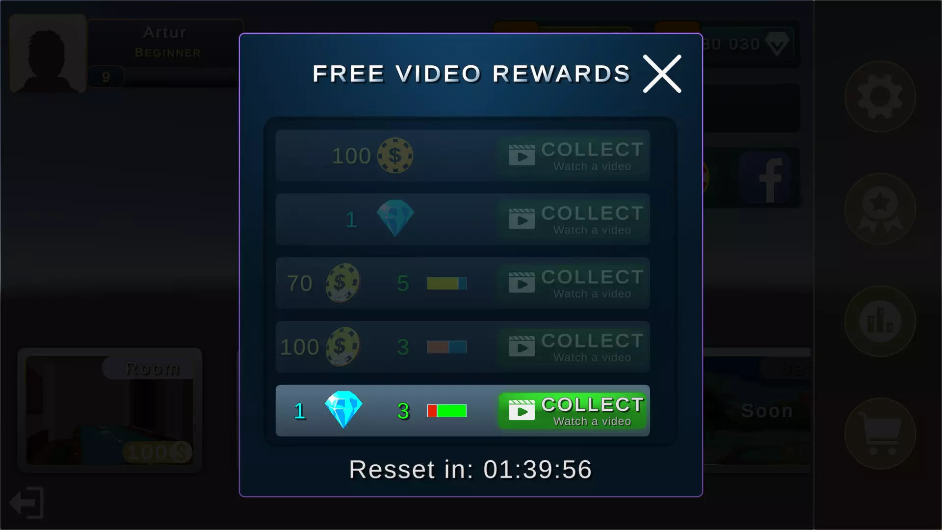 8 Ball Pool ( Billiard ) Multiplayer Completed Game screenshot 2