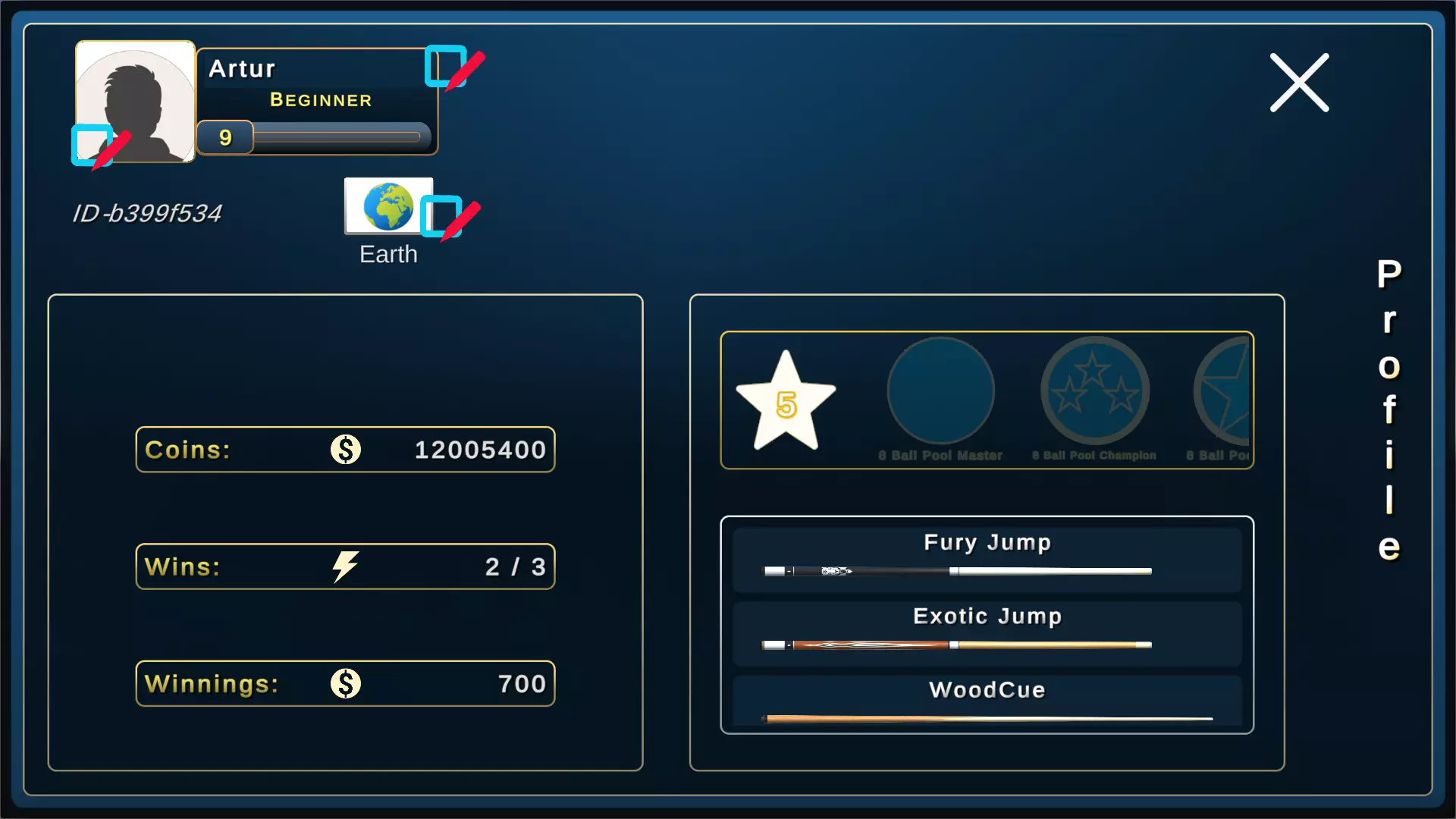 8 Ball Pool ( Billiard ) Multiplayer Completed Game screenshot 5