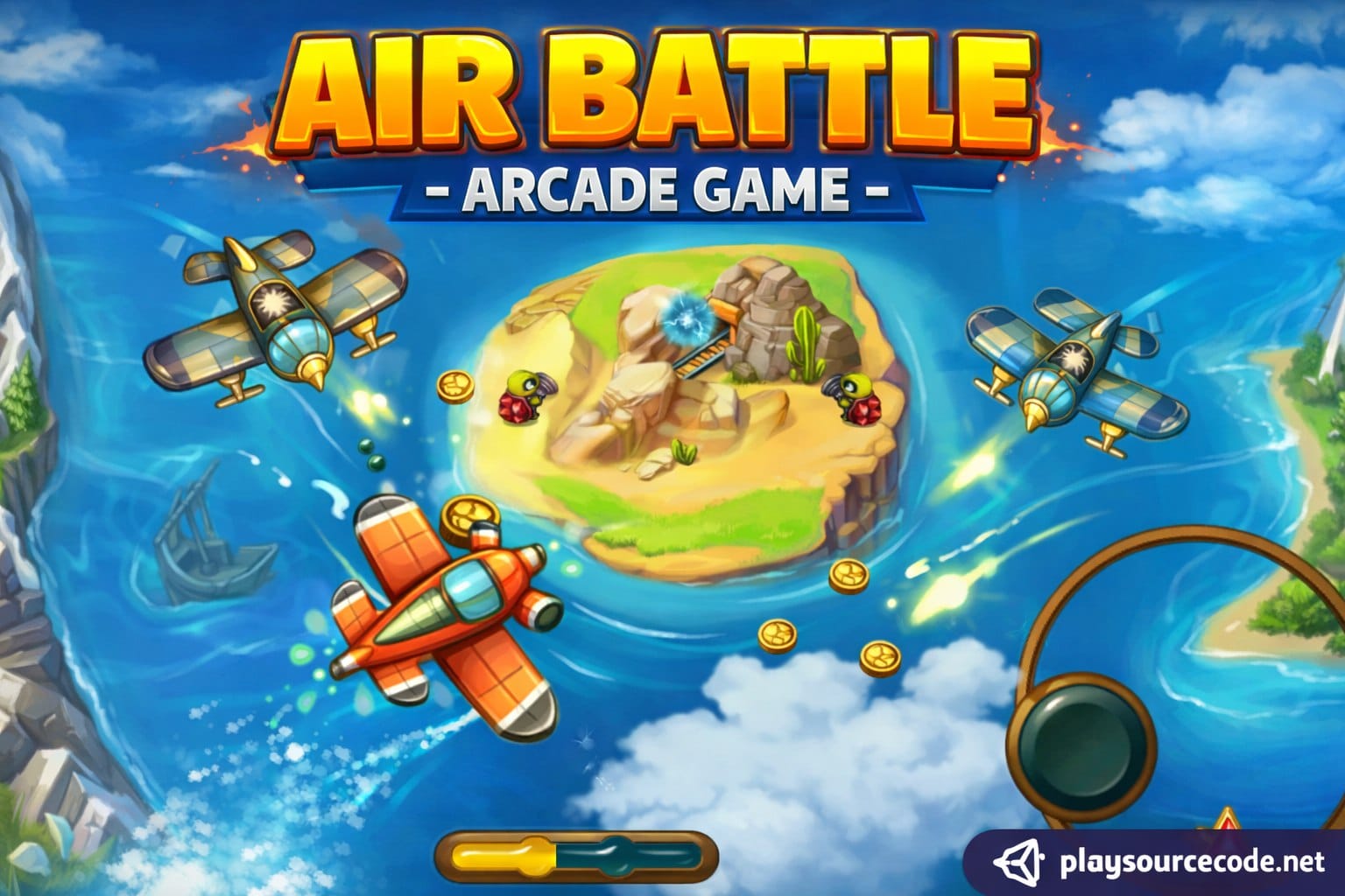Air Battle - Arcade Game Unity Game Code