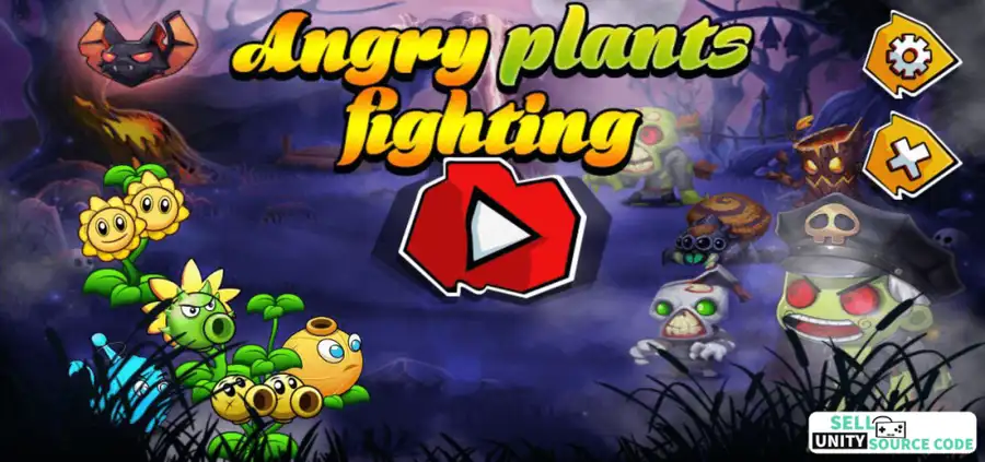 Angry Plants Fighting – Battle of Green Warriors 3D – SellUnitySourceCode.com screenshot 3