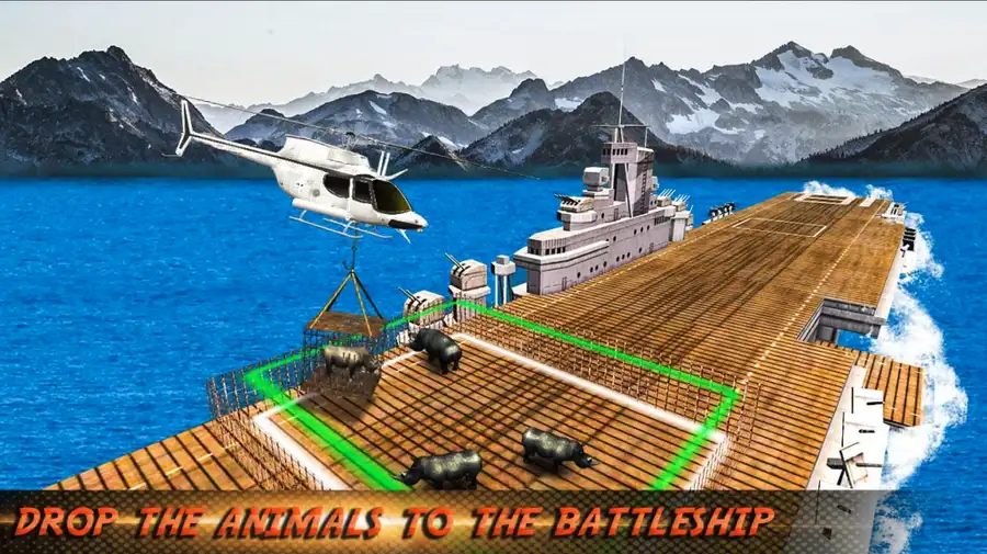 Animal Helicopter Sea Transport – Wild Rescue Simulator – SellUnitySourceCode.com