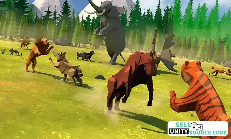 Animal Kingdom Battle Simulator 3D – Wild Beast War Game – SellUnitySourceCode.com screenshot 4