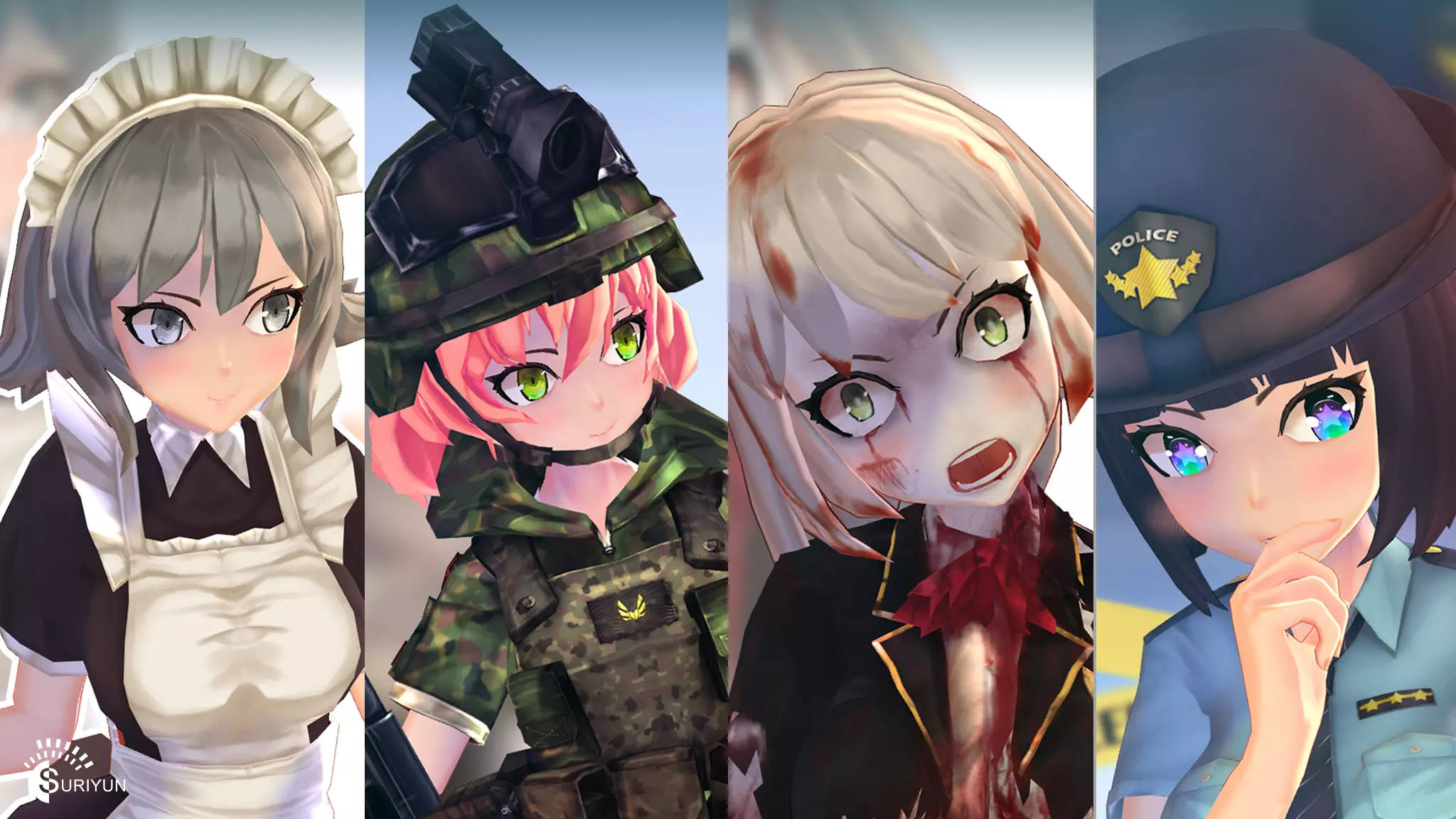 Anime Girls Pack Unity  Game Assets screenshot 2