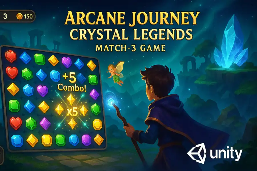 Arcane Journey: Crystal Legends | Match-3 Games