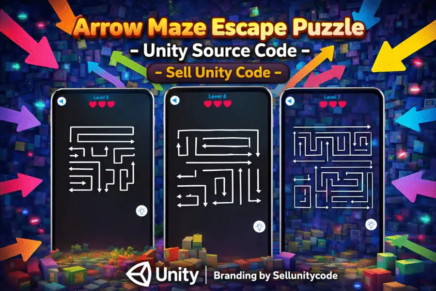 Arrow Maze Escape Puzzle – Unity Source Code