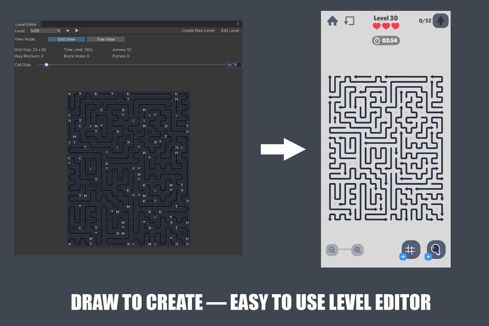 Arrow Out: 1000 Levels Puzzle Game Unity Source Code + Level Editor screenshot 3