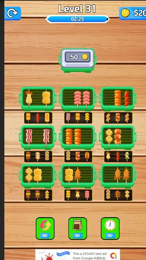 BBQ Grill Food Sort Puzzle Unity Game Source Code screenshot 2
