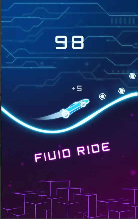 Beat Rider – Neon Racing Game SellUnitySourceCode screenshot 4