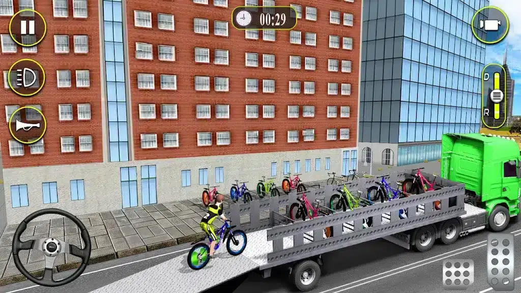 Best Bicycle Transport Truck Drive 2018 SellUnitySourceCode.com screenshot 3