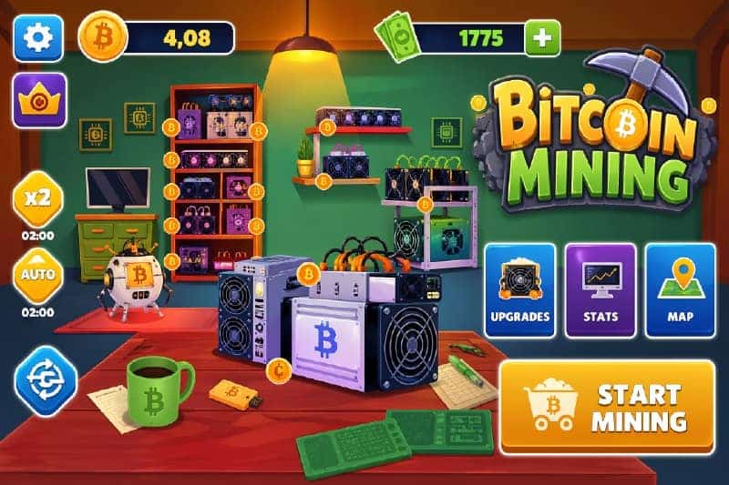 Bitcoin Mining: Idle Simulator