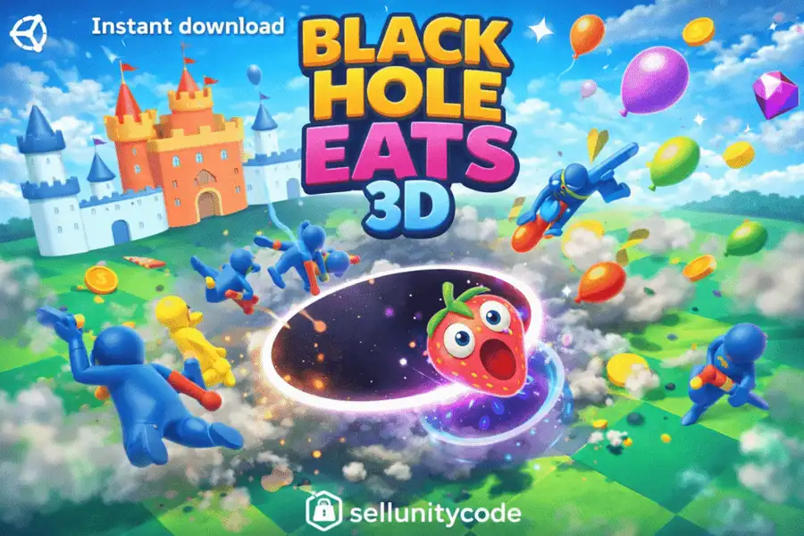 Black Hole Eats 3D Sell unity Code