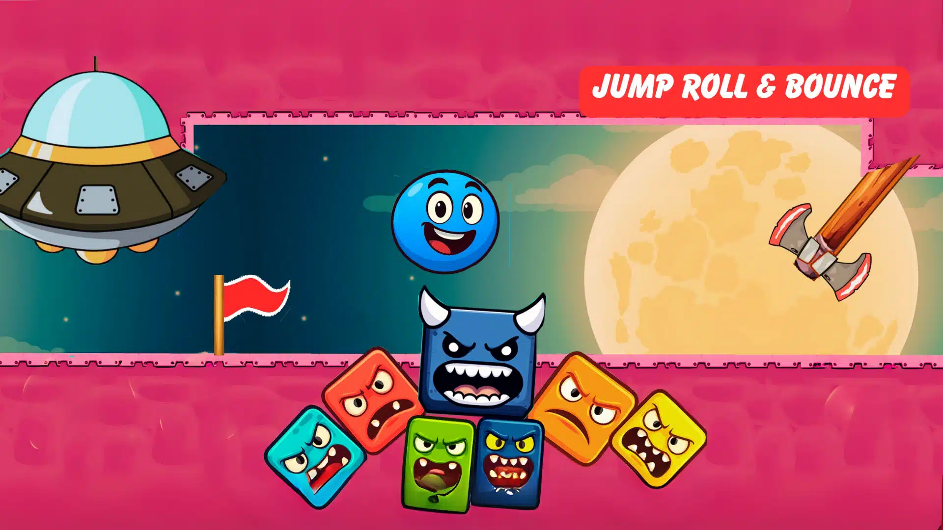Bossy Ball 5: Bounce Jump Roll Unity Game screenshot 2