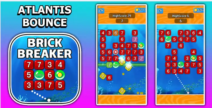 Brick Breaker Game SellUnitySourceCode