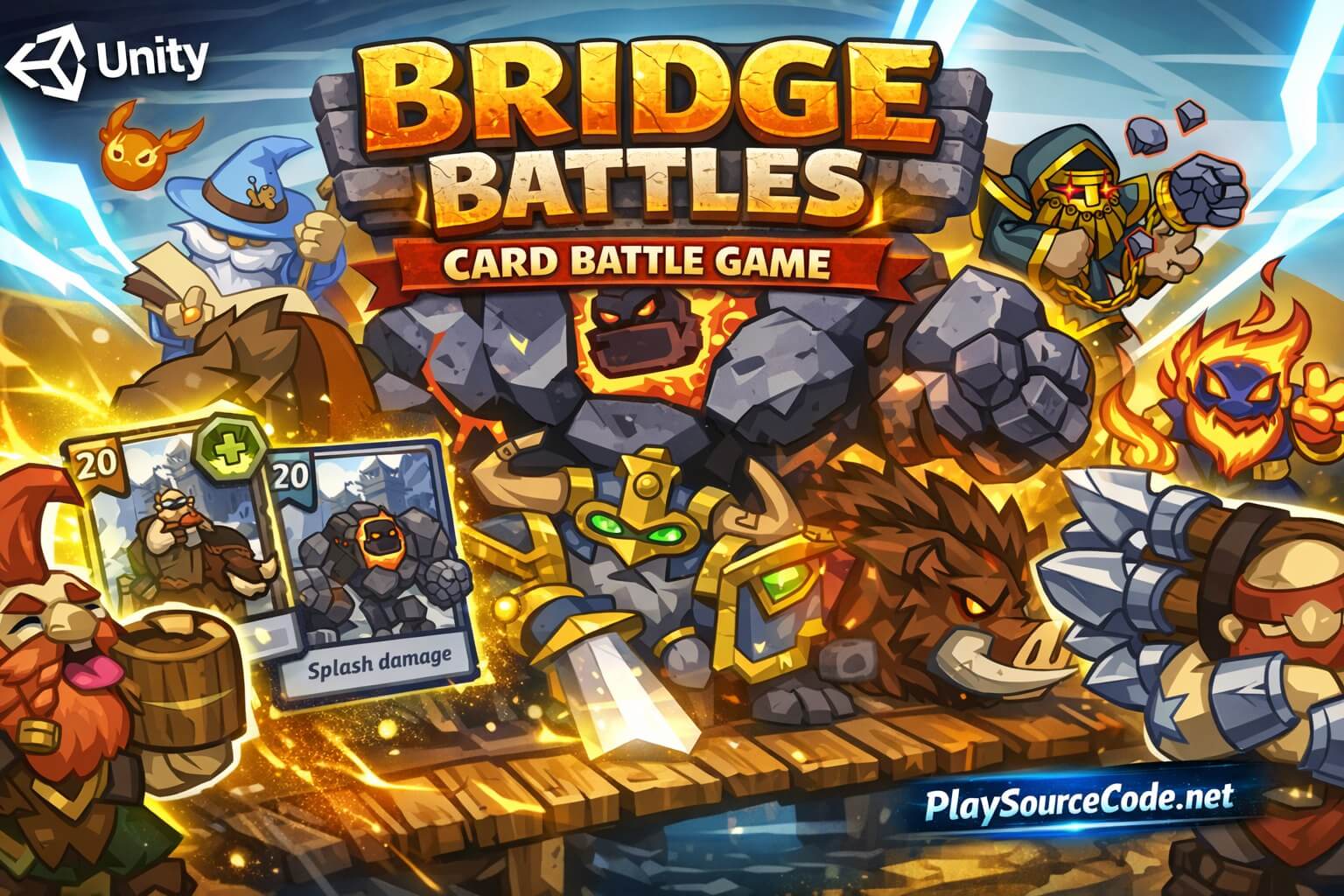 Bridge Battles - Card Battle Game Unity Source Code