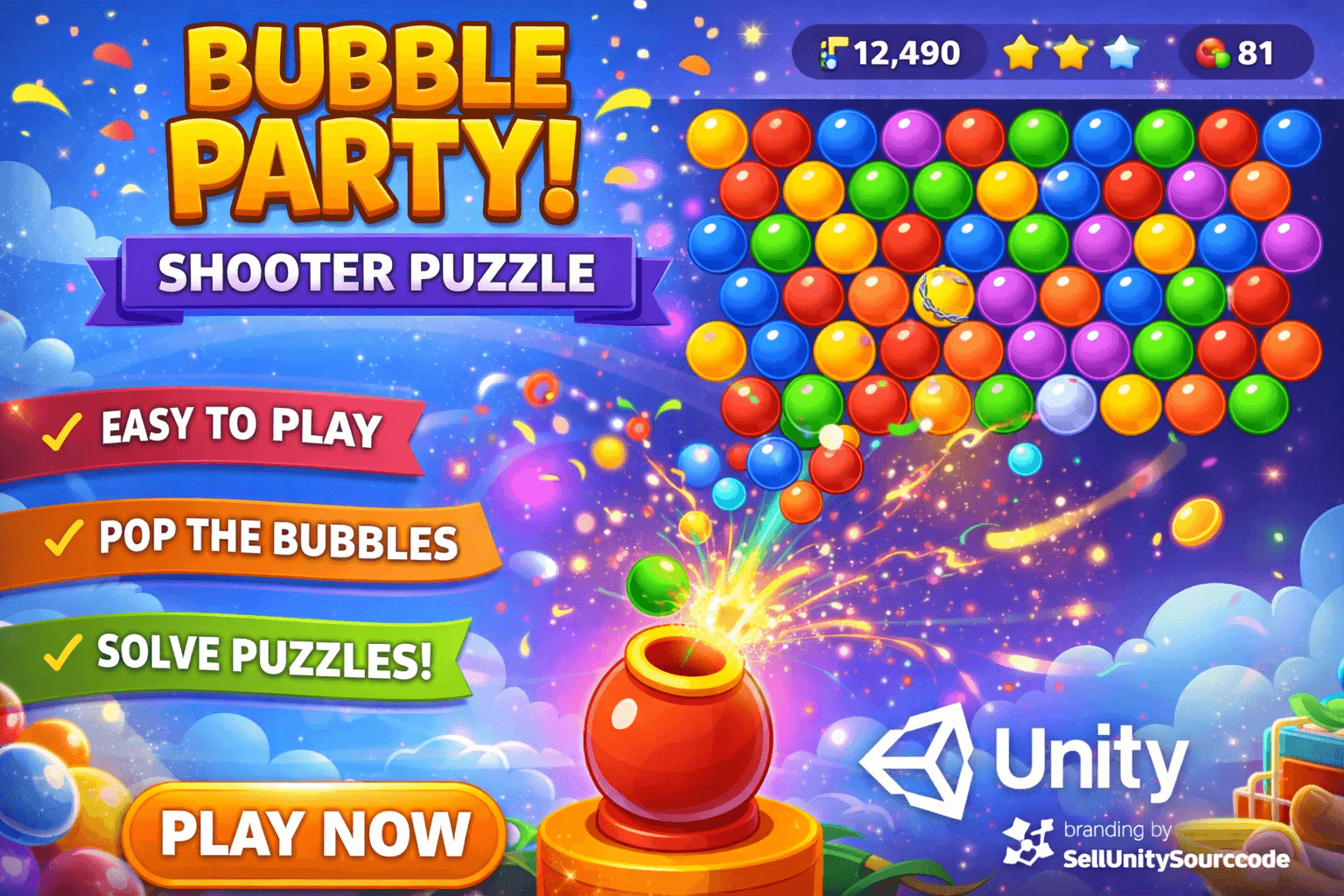 Bubble Party! Shooter Puzzle