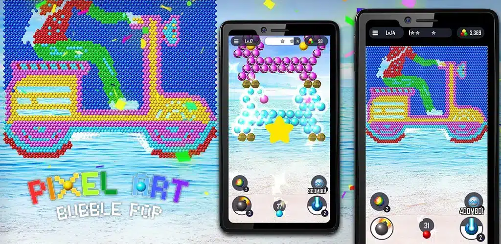 Bubble Pop – Pixel Art Blast