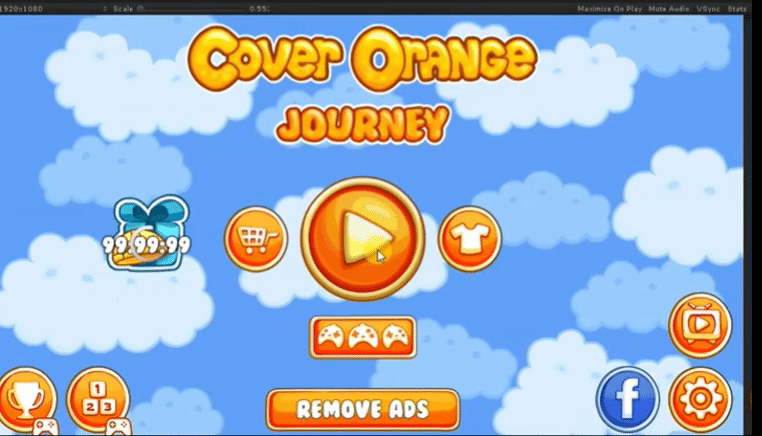 Build a Cover Orange Game in Unity screenshot 2