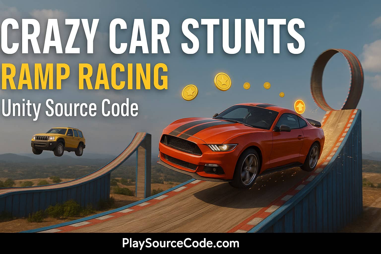 Build & Launch Ramp Racing Game in Unity