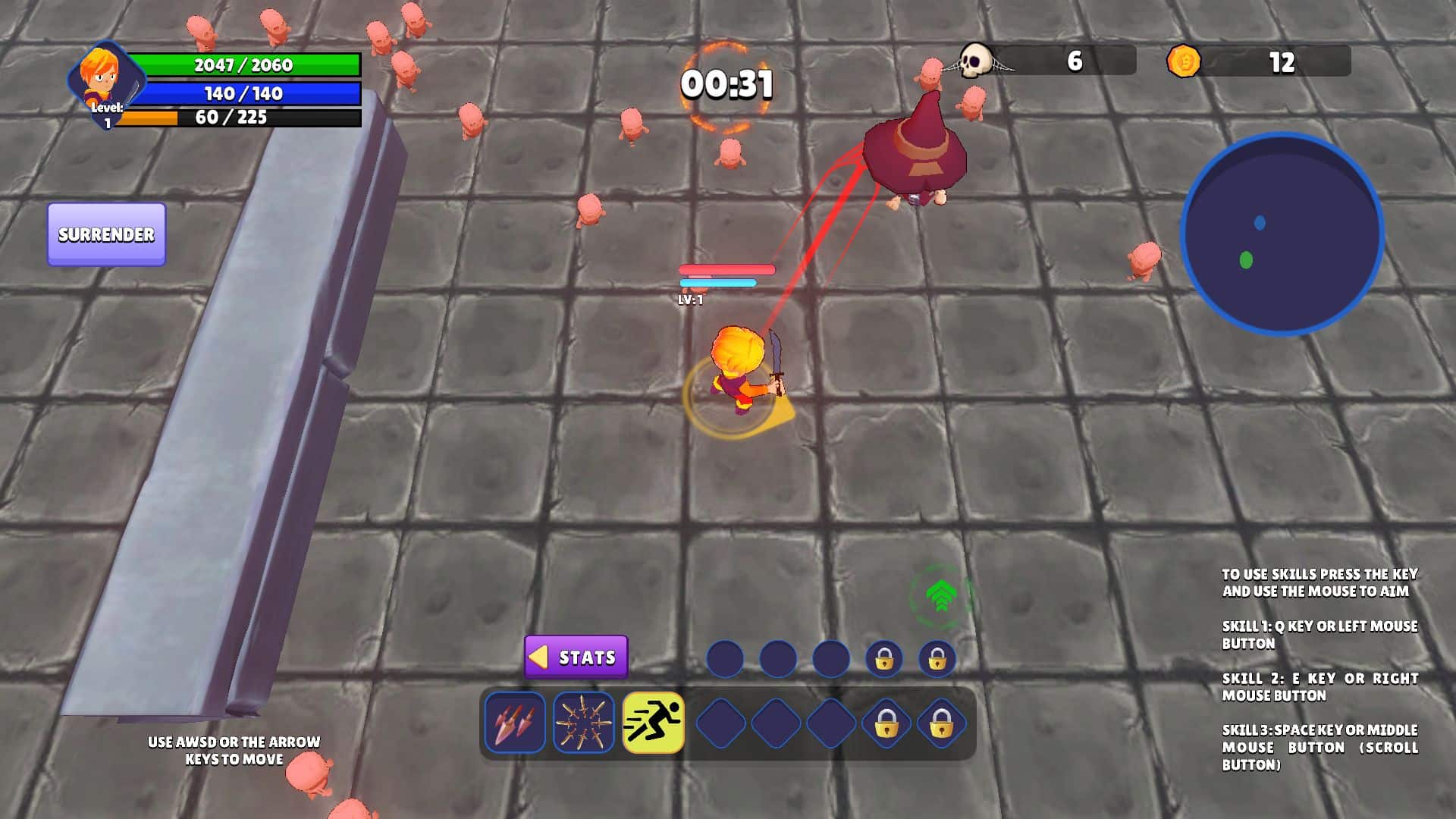 BulletHell Elemental Template Unity screenshot 2