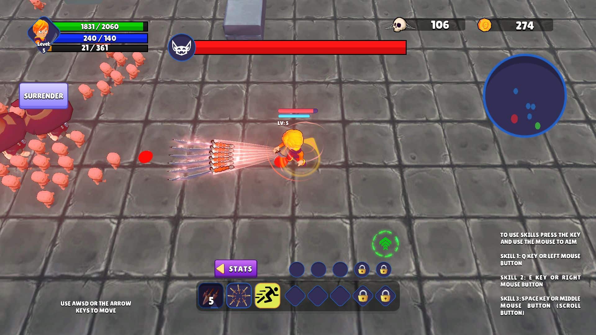 BulletHell Elemental Template Unity screenshot 5