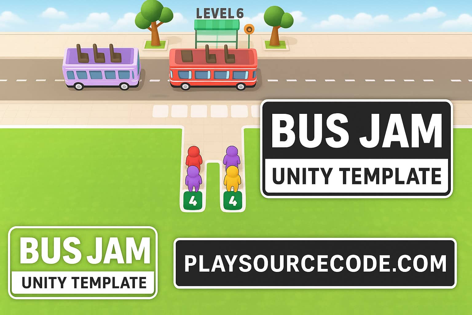 Bus Jam Unity Template