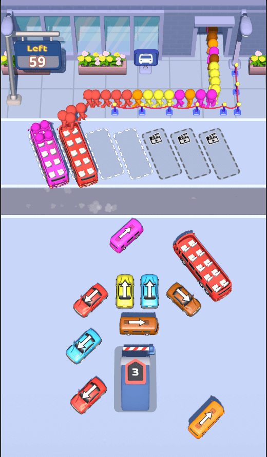 Bus Mania jam  100+ Levels Unity Complete Project screenshot 5