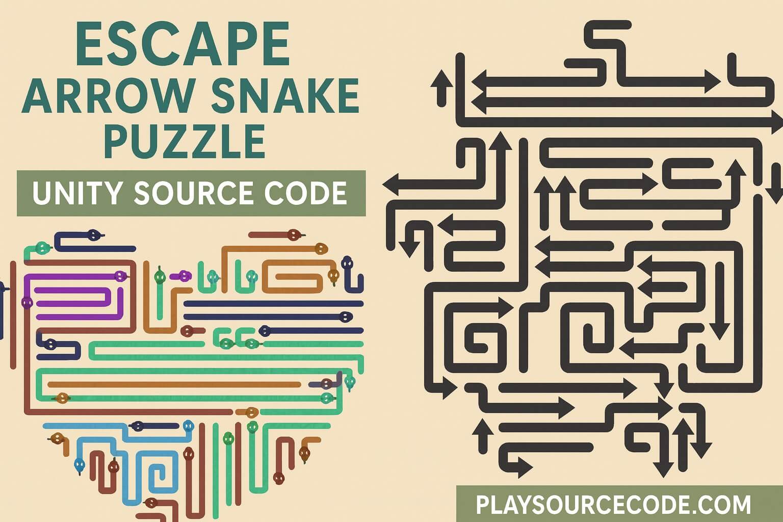 Buy Escape Arrow Snake Puzzle Unity Template – Full Project