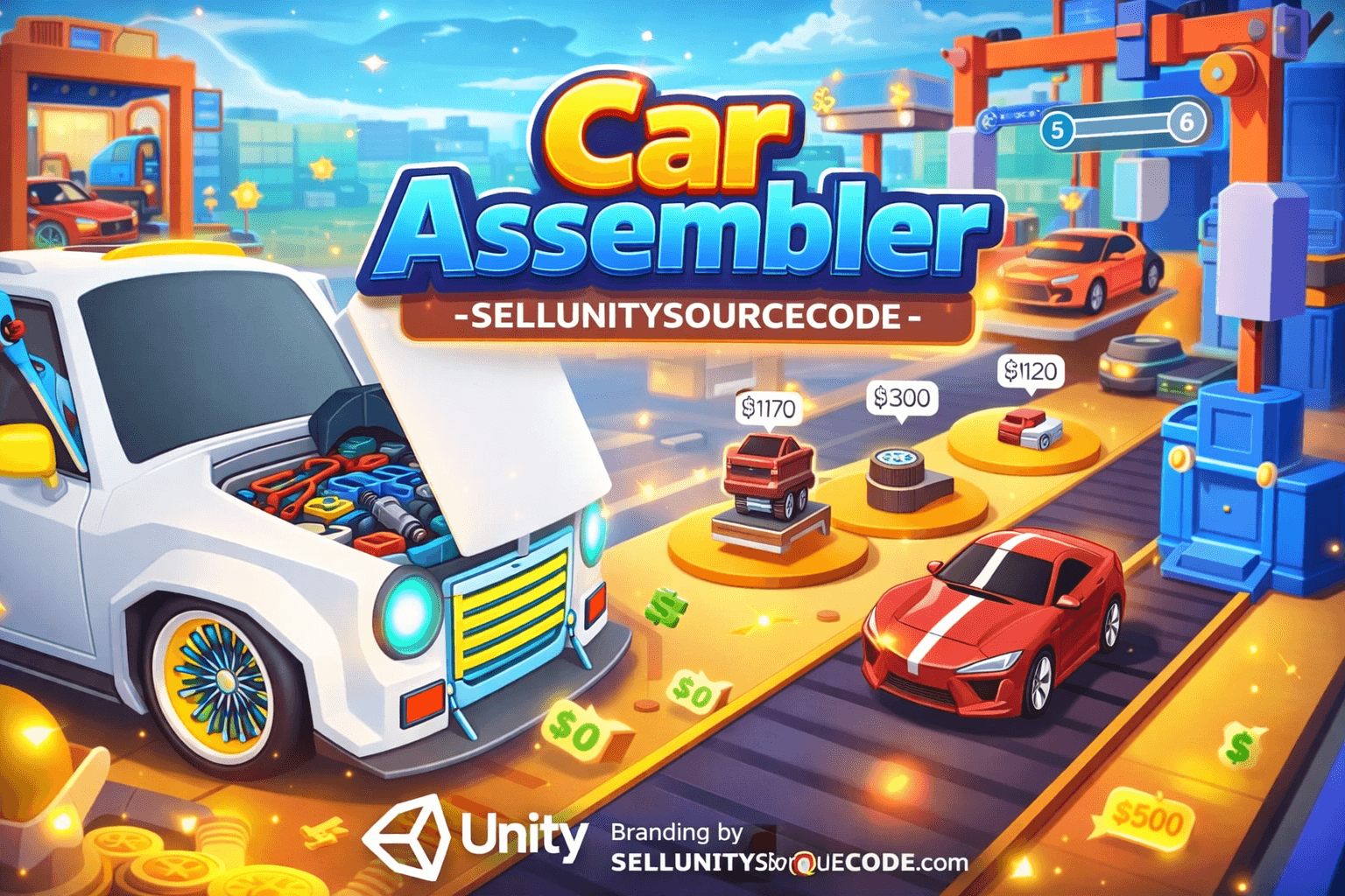 Car Assembler – Unity Casual Assembly Game Template