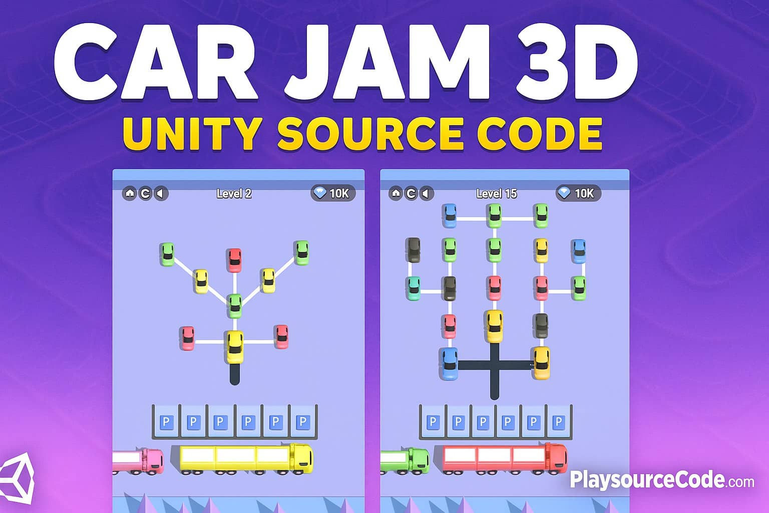 Car Jam 3D Unity Sourcecode