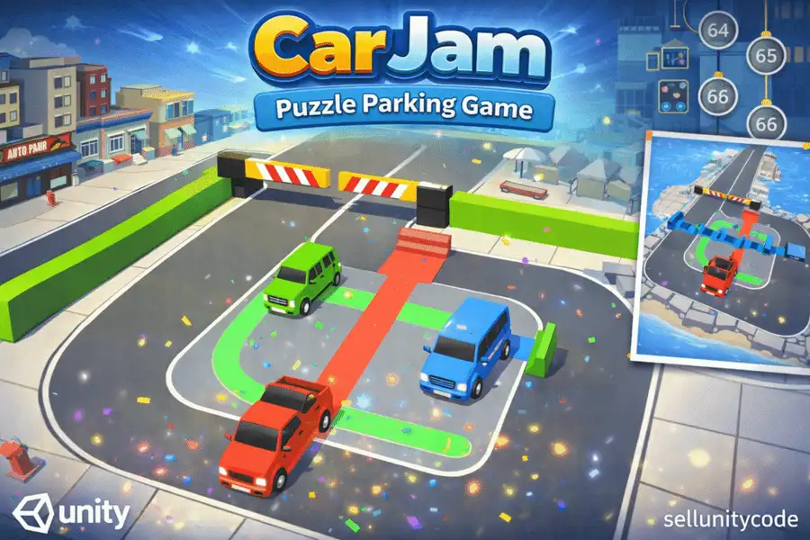 Car Jam: Puzzle Parking Game – Addictive 3D Parking Jam Unity Source Code
