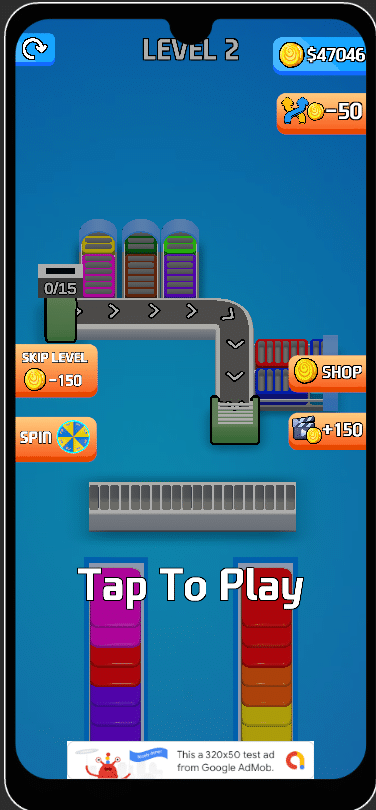 Card Factory Sort Puzzle 3D Unity Game Source Code screenshot 3