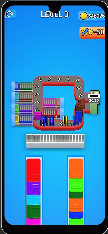 Card Factory Sort Puzzle 3D – Unity Game Source Code screenshot 2