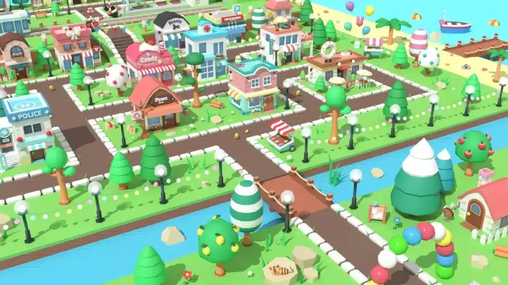 Cartoon Town - Low Poly Assets Sellunitysourcecode screenshot 2