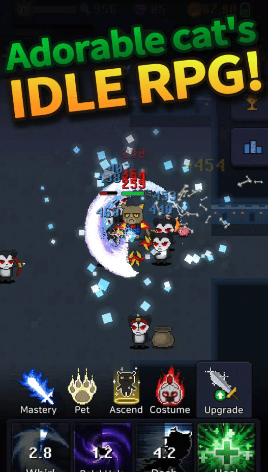 Cat Tower: Idle RPG Unity Source Code – Tap Combat & Pet System screenshot 3