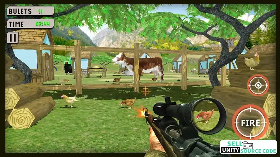 Chicken Shooter: Chicken Scream Hunting Tough Game SellUnitySourceCode screenshot 3