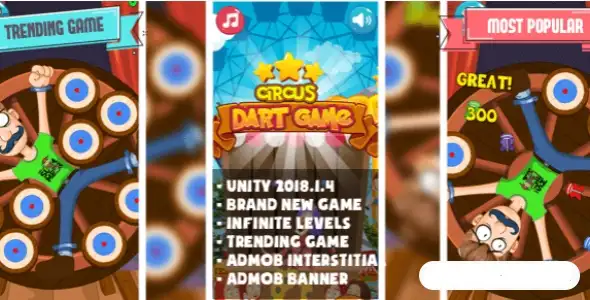 Circus Dart Wheel | Trending Game SellUnitySourceCode