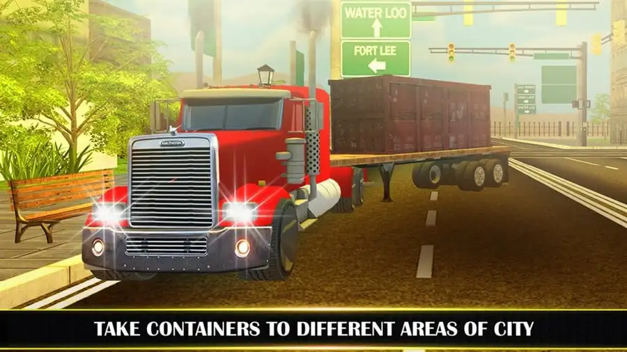 City Cargo Truck 64 Bit – American Cargo Delivery  Game – SellUnitySourceCode.com screenshot 4