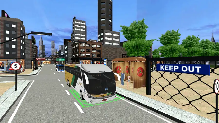 City Coach Bus Passenger Driving : Bus Parking SellUnitySourceCode screenshot 3