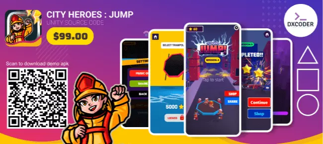 CITY HEROES | SUPER CASUAL GAME SellUnitySourceCode