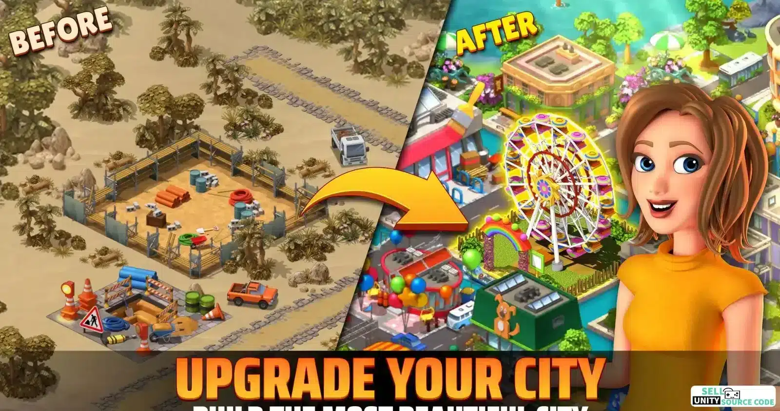 City Island 5 - Building Sim High Quality SellUnitySourceCode