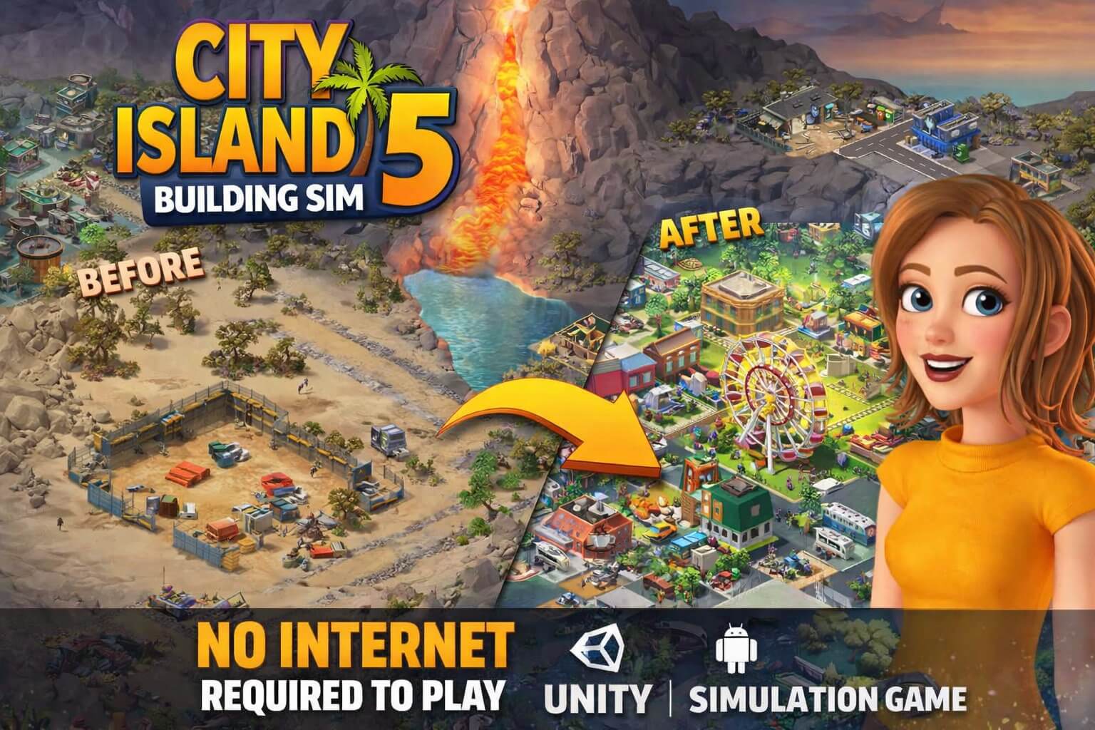 City Island 5 Building Sim Unity Template