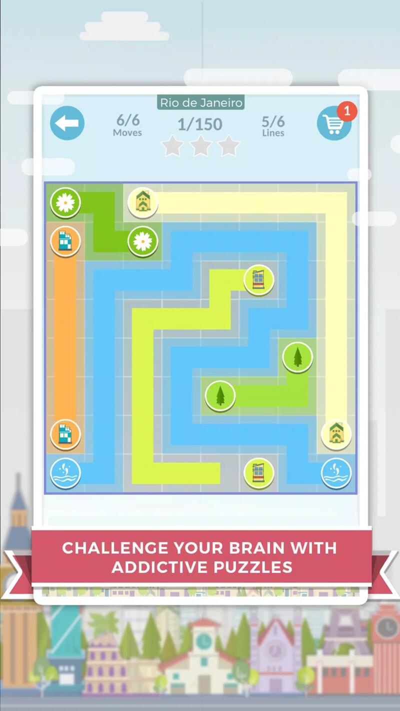 City Lines Puzzle Unity Source code screenshot 2