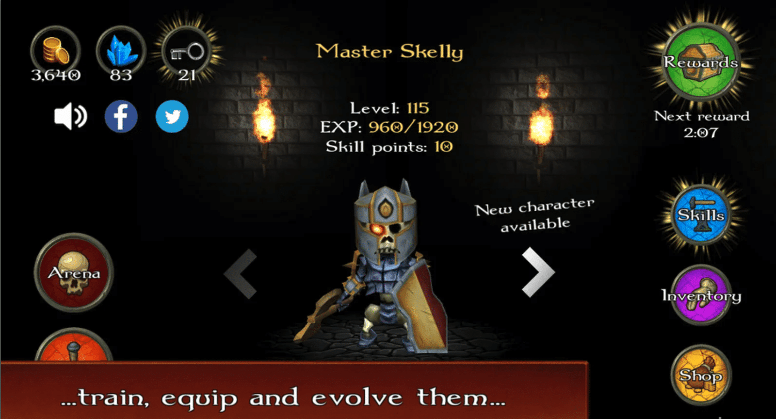 Clash of Skellies – Dungeon RPG Arena Strategy Game screenshot 4