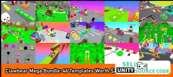 🎮 Clawbear Games Mega Unity Bundle – 46 Premium Templates | SellUnitySourceCode.com screenshot 2