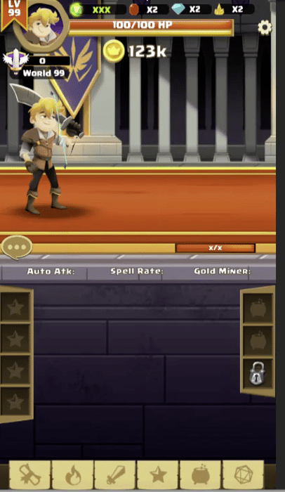 Clicker Knight Incremental - Unity Game Unity Game screenshot 2
