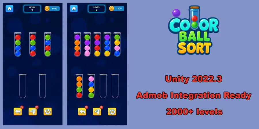 Color Ball Sort – Unity Source Code